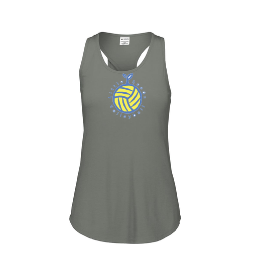 [3078.013.S-LOGO1] Ladies Tri Blend Tank Top (Female Adult S, Gray, Logo 1)