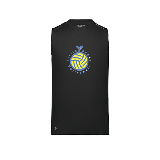 [222593.080.S-LOGO1] Men's CoolDry TankTop (Adult S, Black, Logo 1)