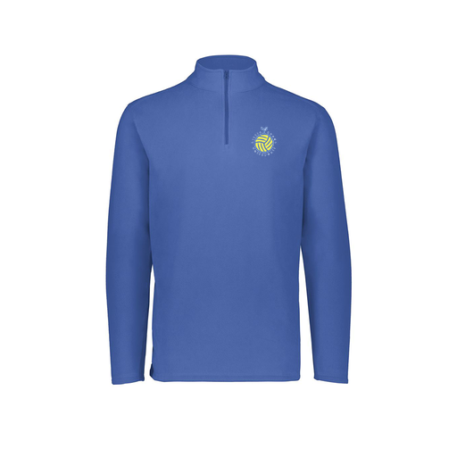 [6863.060.XS-LOGO1] Men's MicroFleece 1/4 Zip Pullover (Adult XS, Royal, Logo 1)