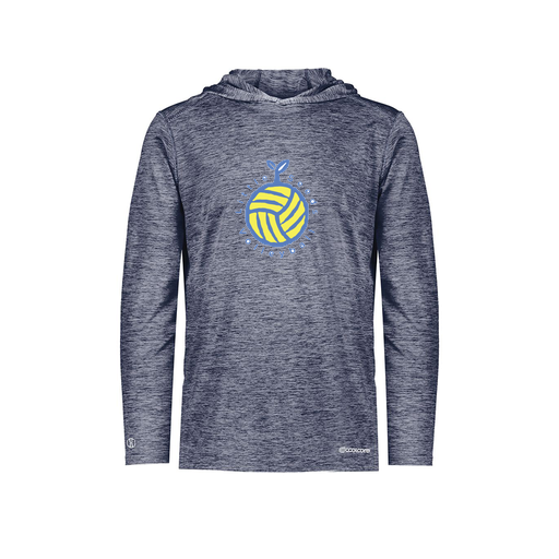 [FOLHCGNV-YS-LOGO1] Decker Youth Charge Hoodie (Youth S, Navy, Logo 1)