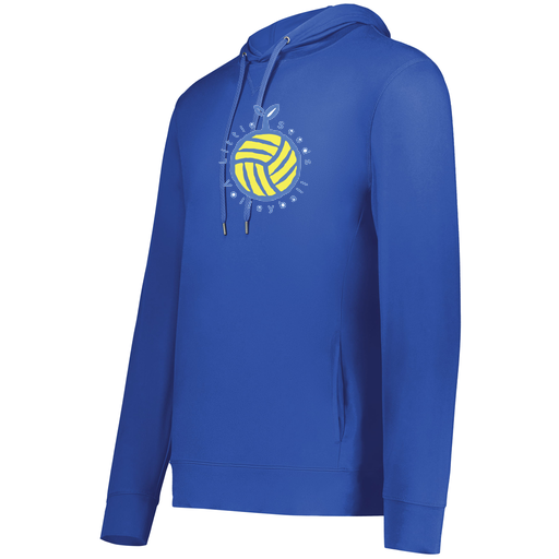 [222598.060.S-LOGO1] Men's Ventura Thin Knit Hoodie (Adult S, Royal, Logo 1)