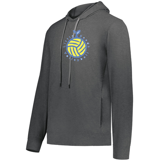 [222598.013.S-LOGO1] Men's Ventura Thin Knit Hoodie (Adult S, Gray, Logo 1)
