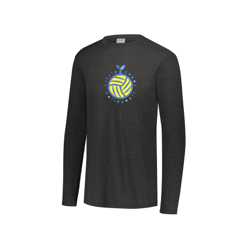 [FTLCUBBK-YS-LOGO1] Decker Youth Tri-Blend T-Shirt - Long Sleeve (Youth S, Black, Logo 1)