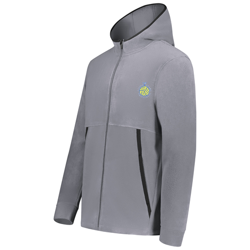 [6859.059.XS-LOGO1] Youth Chill Full Zip Fleece (Youth XS, Gray, Logo 1)