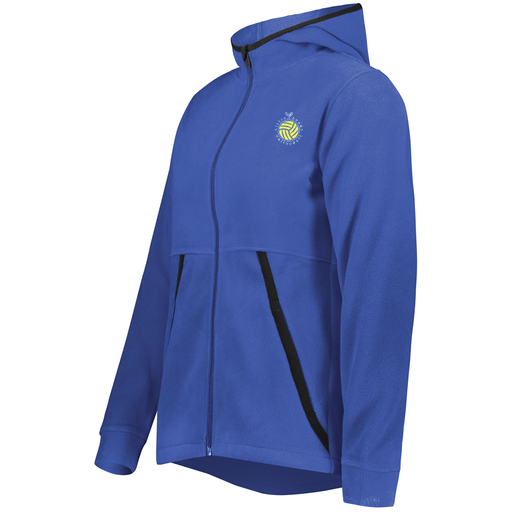 [6860.060.XS-LOGO1] Ladies Chill Full Zip Fleece (Female Adult XS, Royal, Logo 1)