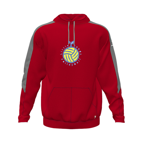 [CUS-DFW-HOOD-FLC-LSL-RED-YXS-LOGO1] Hoodie (Youth XS, Red, Logo 1)