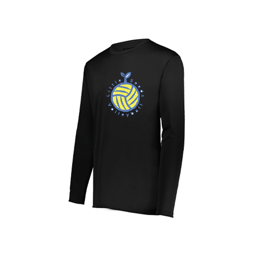 [222822.080.XS-LOGO1] Men's LS Smooth Sport Shirt (Adult XS, Black, Logo 1)