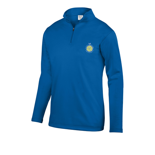 [FOLQFFRY-AS-LOGO1] Decker Men's FlexFleece 1/4 Zip (Adult S, Royal, Logo 1)