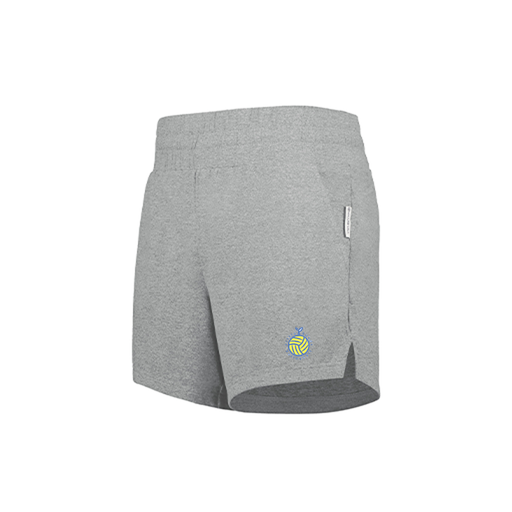 [223704.013.XS-LOGO1] LADIES VENTURA SOFT KNIT SHORTS (Female Adult XS, Silver, Logo 1)